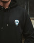Blue Skull Embroidered Relaxed Organic Hoodie