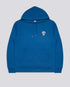 Blue Skull Embroidered Relaxed Organic Hoodie