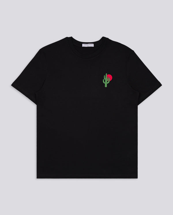 Cactus / Sun Embroidered Classic Organic T-Shirt