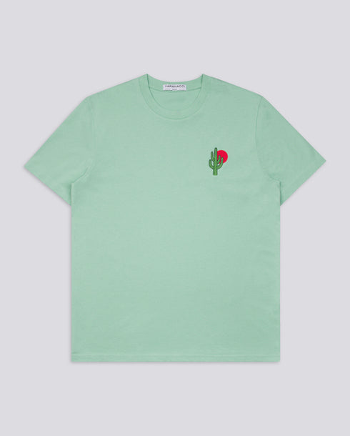 Cactus / Sun Embroidered Classic Organic T-Shirt