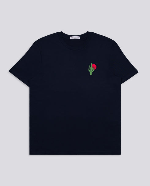 Cactus / Sun Embroidered Classic Organic T-Shirt