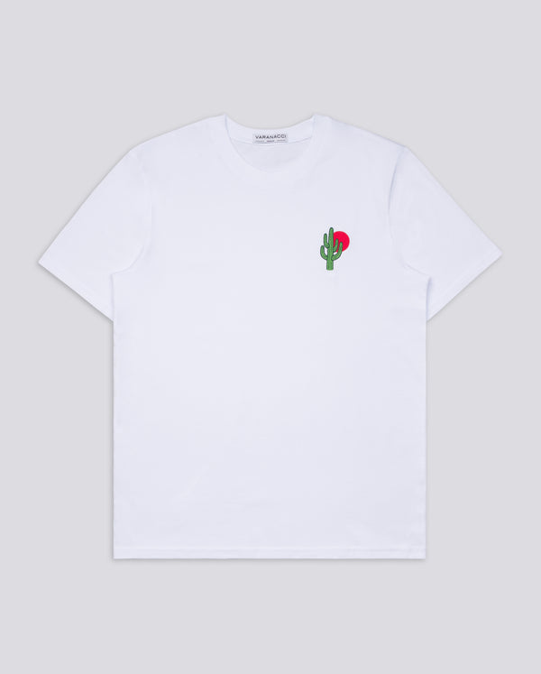 Cactus / Sun Embroidered Classic Organic T-Shirt