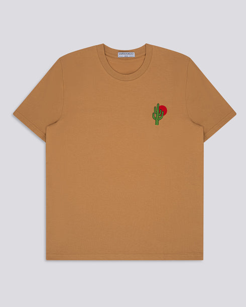 Cactus / Sun Embroidered Classic Organic T-Shirt