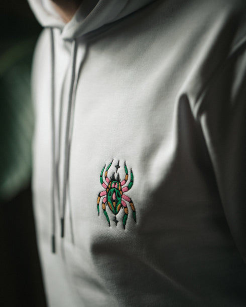 Candy Spider Embroidered Relaxed Organic Hoodie