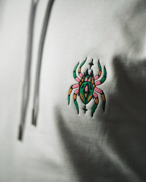 Candy Spider Embroidered Relaxed Organic Hoodie