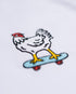 Chicken on a Skateboard Embroidered Classic Organic T-Shirt
