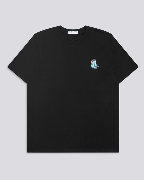 Cowboy Boots Embroidered Classic Organic T-Shirt