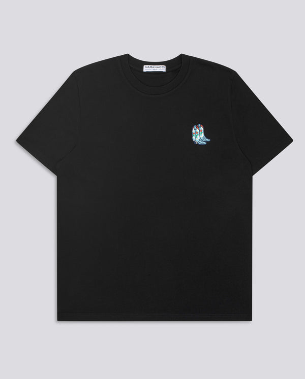 Cowboy Boots Embroidered Classic Organic T-Shirt