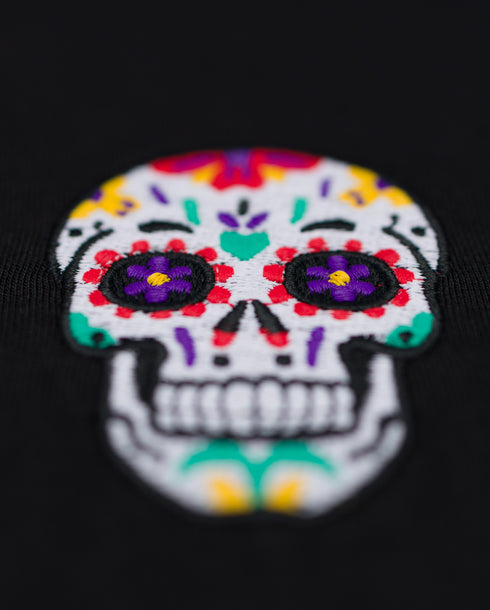 Day of the Dead Skull Embroidered Classic Organic T-Shirt
