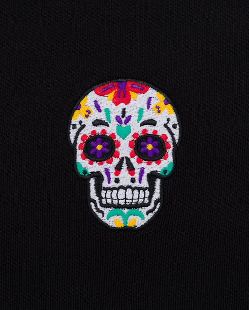 Day of the Dead Skull Embroidered Classic Organic T-Shirt