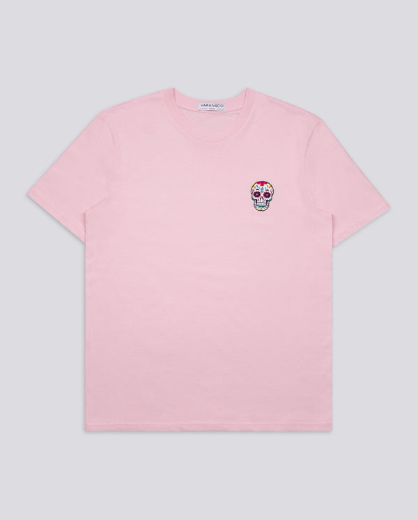 Day of the Dead Skull Embroidered Classic Organic T-Shirt