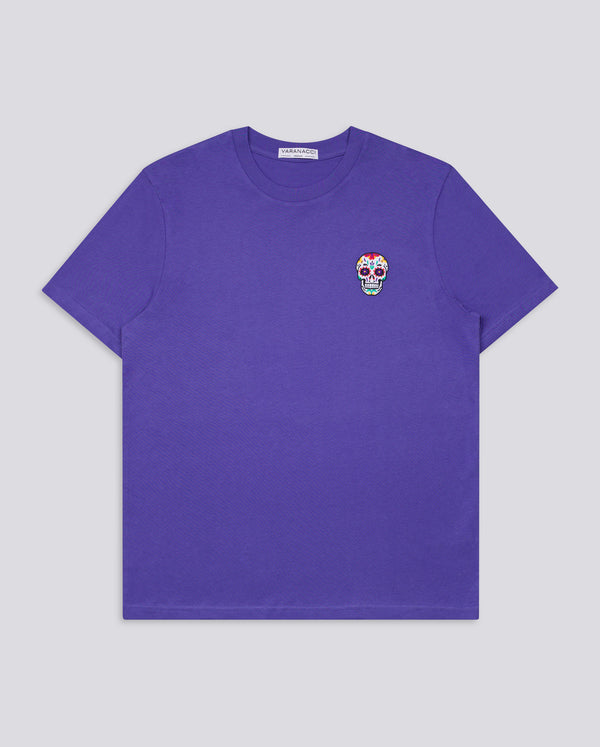 Day of the Dead Skull Embroidered Classic Organic T-Shirt