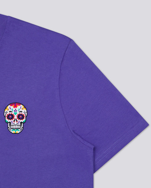 Day of the Dead Skull Embroidered Classic Organic T-Shirt