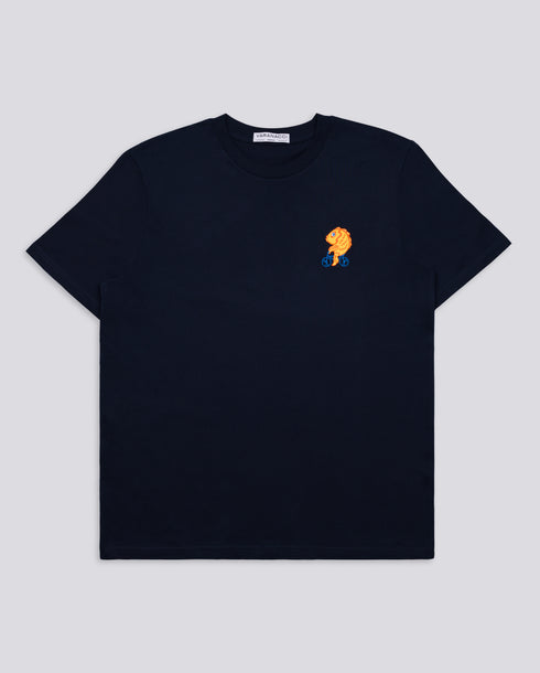 Fish on a Bike Embroidered Classic Organic T-Shirt