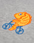 Fish on a Bike Embroidered Blended Organic Sweatshirt
