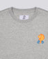 Fish on a Bike Embroidered Blended Organic Sweatshirt
