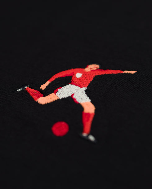 Footballer Embroidered Classic Organic T-Shirt
