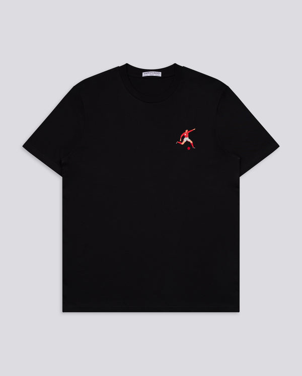 Footballer Embroidered Classic Organic T-Shirt