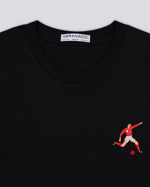 Footballer Embroidered Classic Organic T-Shirt