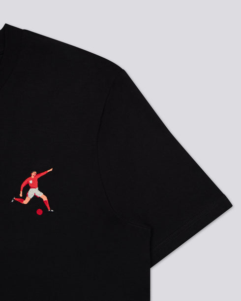 Footballer Embroidered Classic Organic T-Shirt