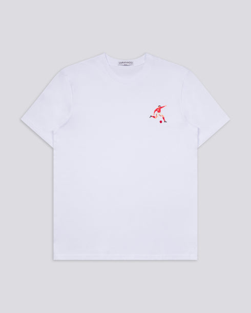 Footballer Embroidered Classic Organic T-Shirt