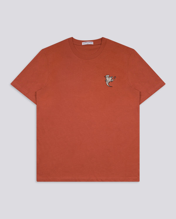 Ghoulish Ghost Embroidered Classic Organic T-Shirt