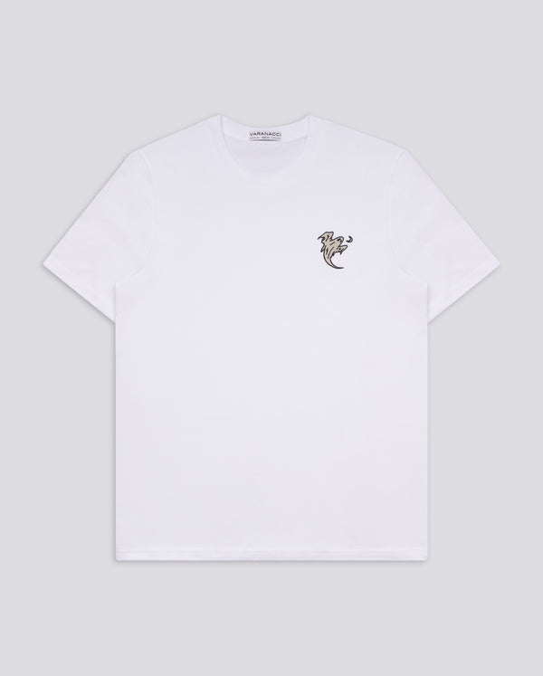 Ghoulish Ghost Embroidered Classic Organic T-Shirt