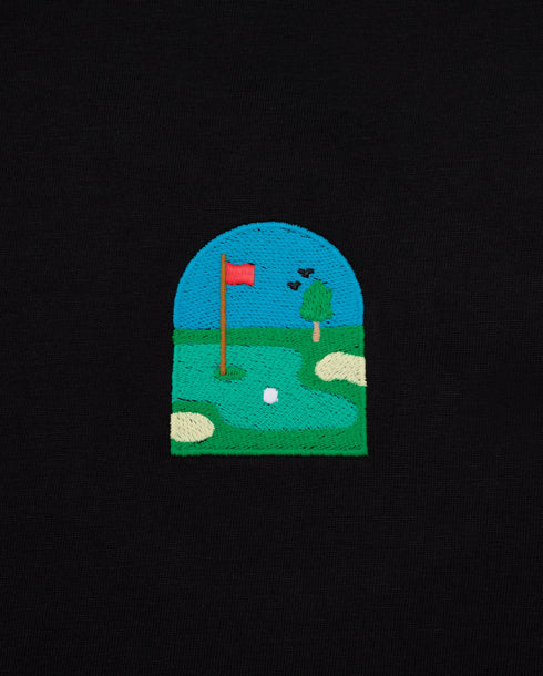 Golf Green Embroidered Classic Organic T-Shirt