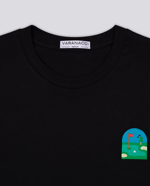 Golf Green Embroidered Classic Organic T-Shirt