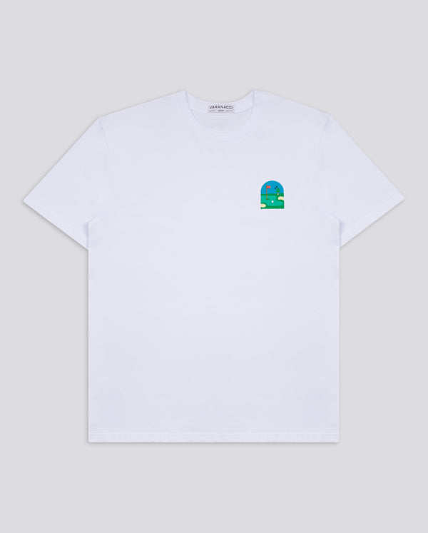 Golf Green Embroidered Classic Organic T-Shirt