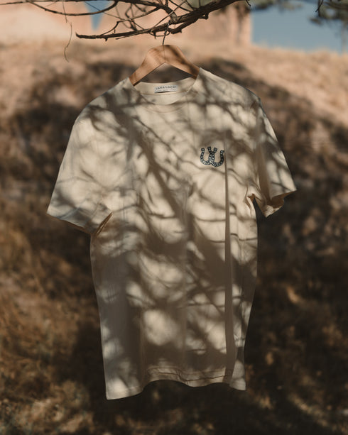 Horseshoe Embroidered Classic Organic T-Shirt