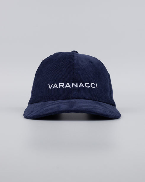 Varanacci Logo Cord Baseball Cap - French Navy