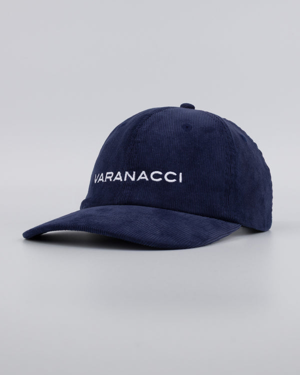 Varanacci Logo Cord Baseball Cap - French Navy