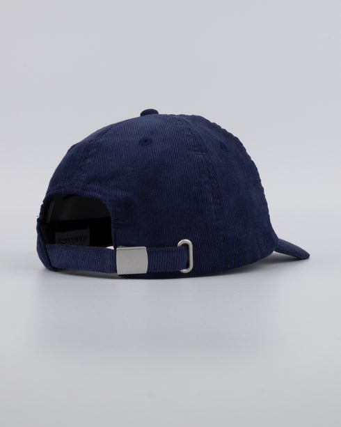 Varanacci Logo Cord Baseball Cap - French Navy
