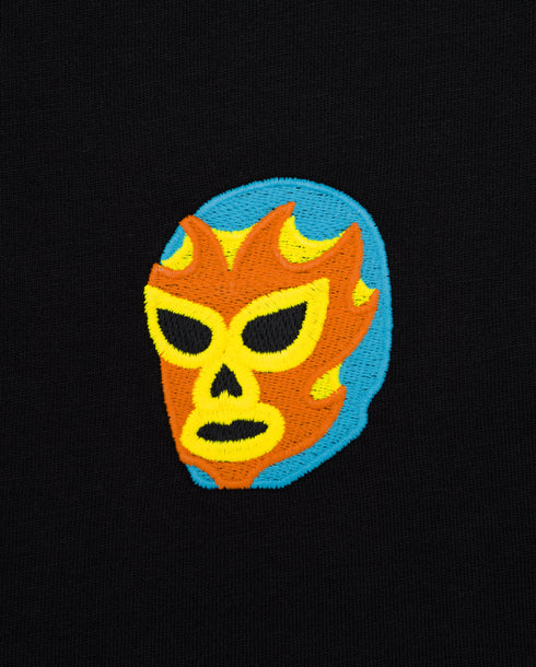 Luchador Mask Embroidered Classic Organic T-Shirt