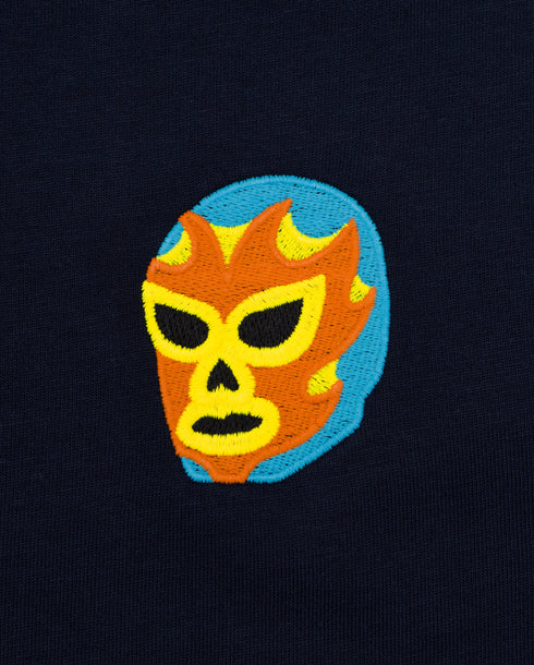 Luchador Mask Embroidered Classic Organic T-Shirt