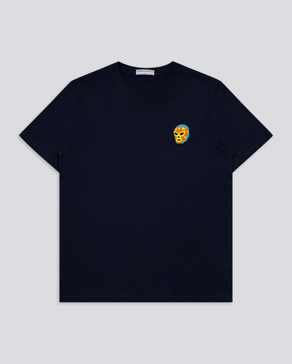 Luchador Mask Embroidered Classic Organic T-Shirt