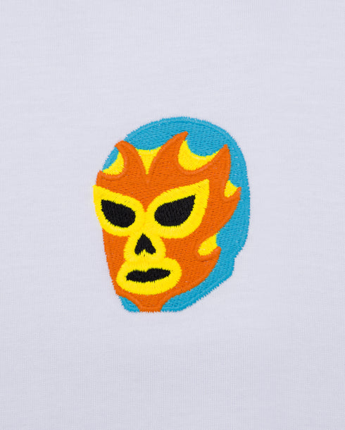 Luchador Mask Embroidered Classic Organic T-Shirt