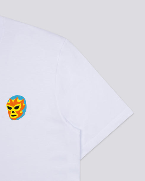 Luchador Mask Embroidered Classic Organic T-Shirt