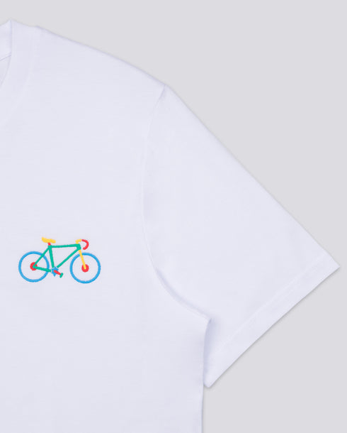 Multi Bike Embroidered Classic Organic T-Shirt
