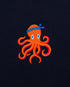 Octopus Embroidered Blended Organic Sweatshirt