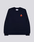 Octopus Embroidered Blended Organic Sweatshirt