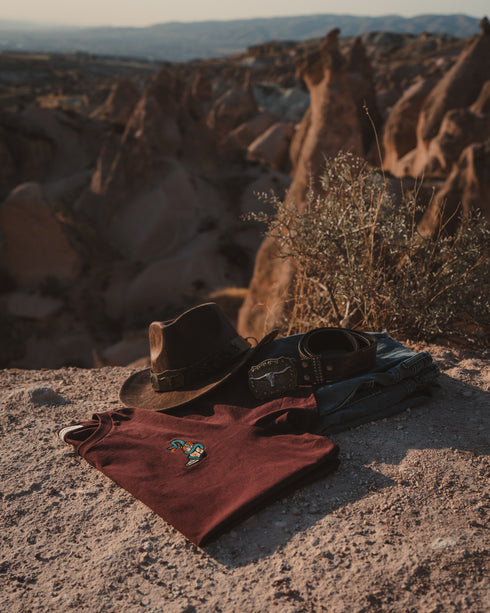 Rattlers Boot Embroidered Classic Organic T-Shirt