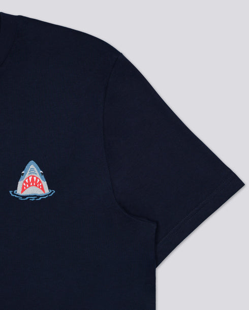 Shark Embroidered Classic Organic T-Shirt