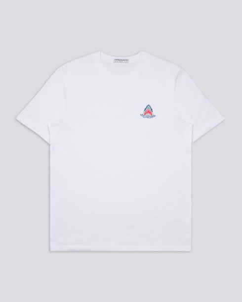 Shark Embroidered Classic Organic T-Shirt