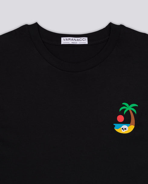 Skull Island Embroidered Classic Organic T-Shirt