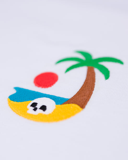 Skull Island Embroidered Classic Organic T-Shirt