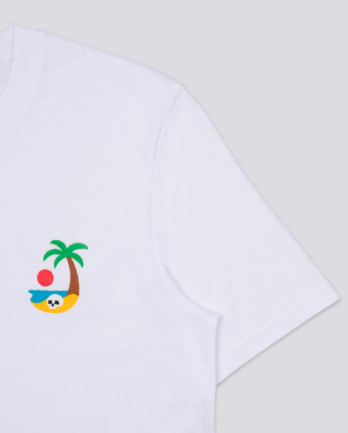 Skull Island Embroidered Classic Organic T-Shirt