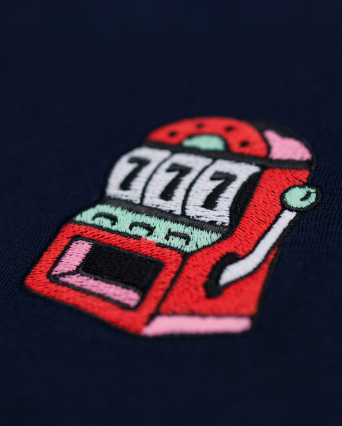 Slot Machine Embroidered Classic Organic T-Shirt