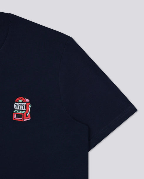 Slot Machine Embroidered Classic Organic T-Shirt